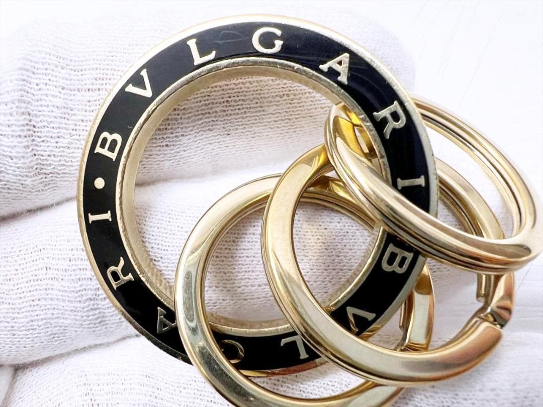 現行　BVLGARI　ブルガリ　ブルガリブルガリ　キーリング　3連　35279
