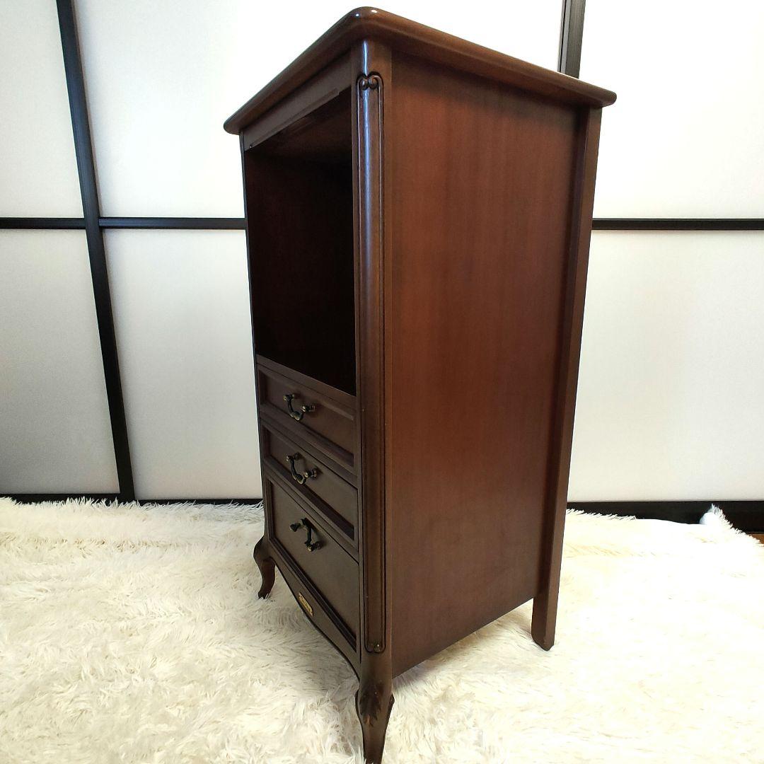 送料込み◎サイドチェスト　Sri　Tokai　東海家具　国産　猫足　アンティーク