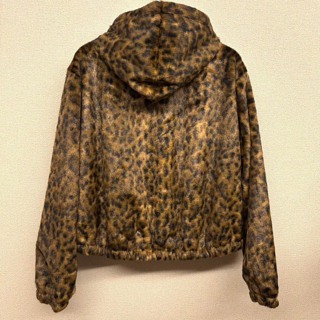 ＜6(ROKU)＞フェイクファー レオパード ブルゾン 38