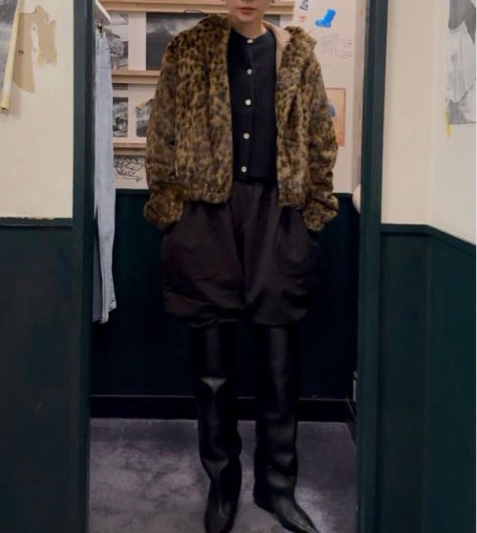 ＜6(ROKU)＞フェイクファー レオパード ブルゾン 38