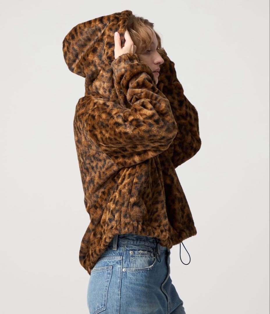 ＜6(ROKU)＞フェイクファー レオパード ブルゾン 38