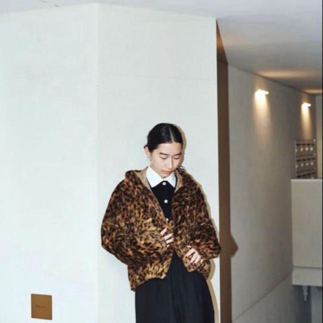 ＜6(ROKU)＞フェイクファー レオパード ブルゾン 38