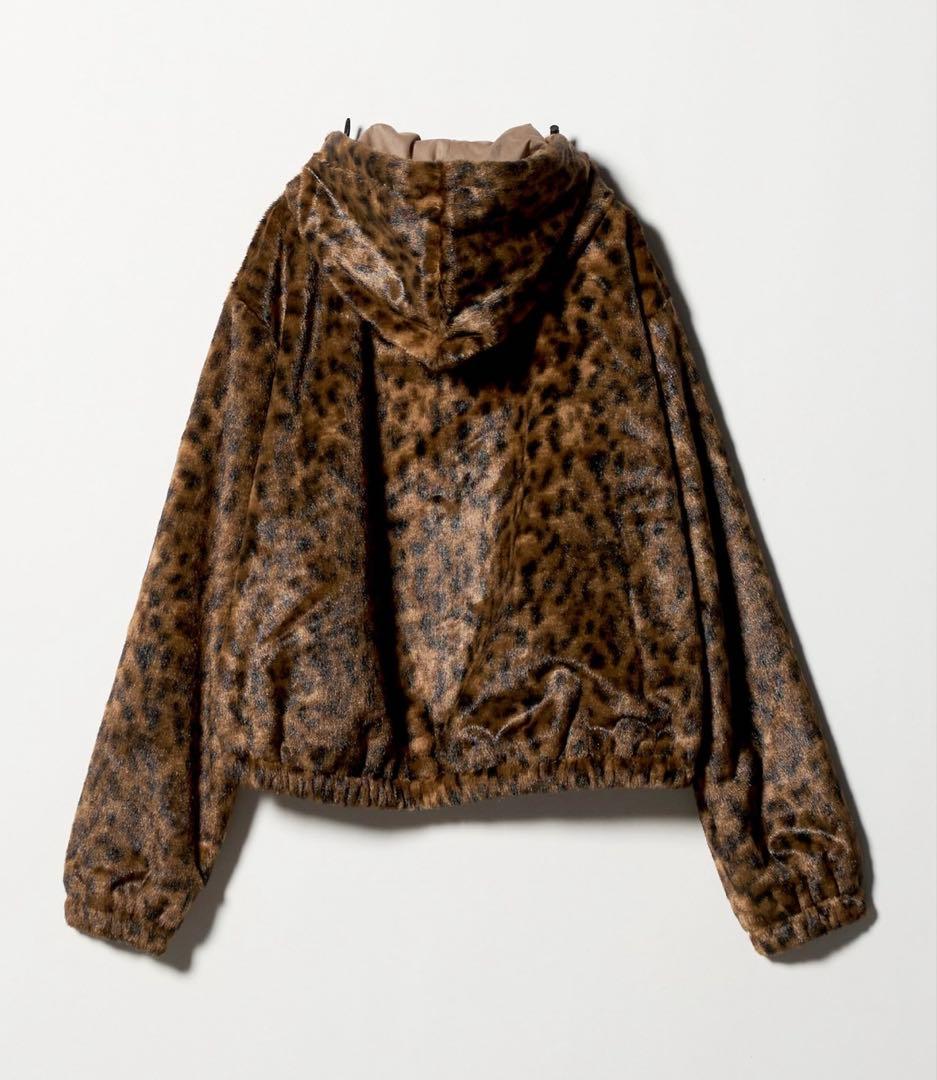 ＜6(ROKU)＞フェイクファー レオパード ブルゾン 38