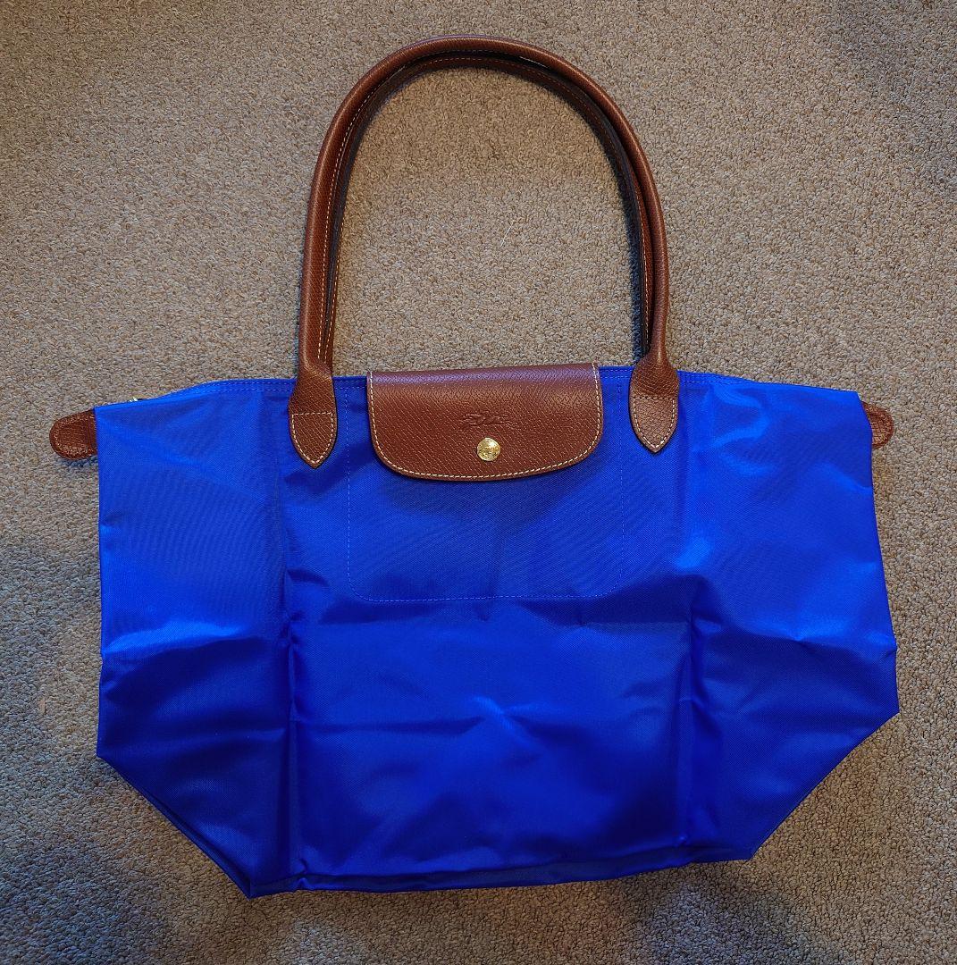 新品未使用☆ロンシャン☆ル・プリアージュ☆Lサイズ☆手持ちロングタイプ☆ブルー