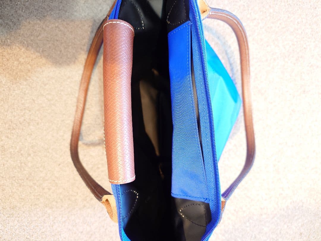 新品未使用☆ロンシャン☆ル・プリアージュ☆Lサイズ☆手持ちロングタイプ☆ブルー