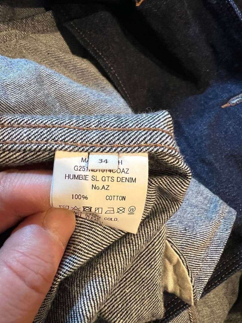 最終値下げ　マッキントッシュ　ハンビー　GTS デニムコート 34