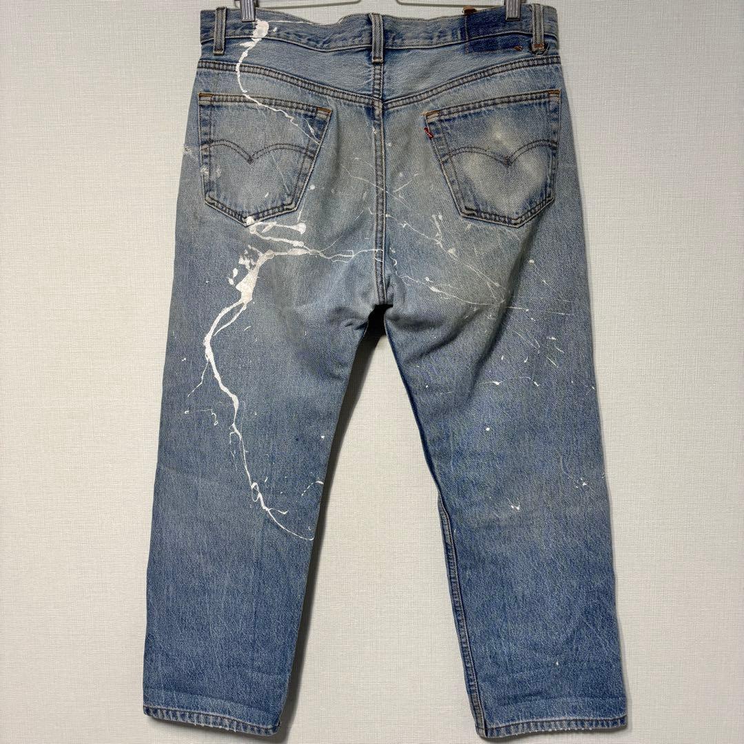 Levi’s クラッシュデニム ペイント加工 W36 L32 グランジ
