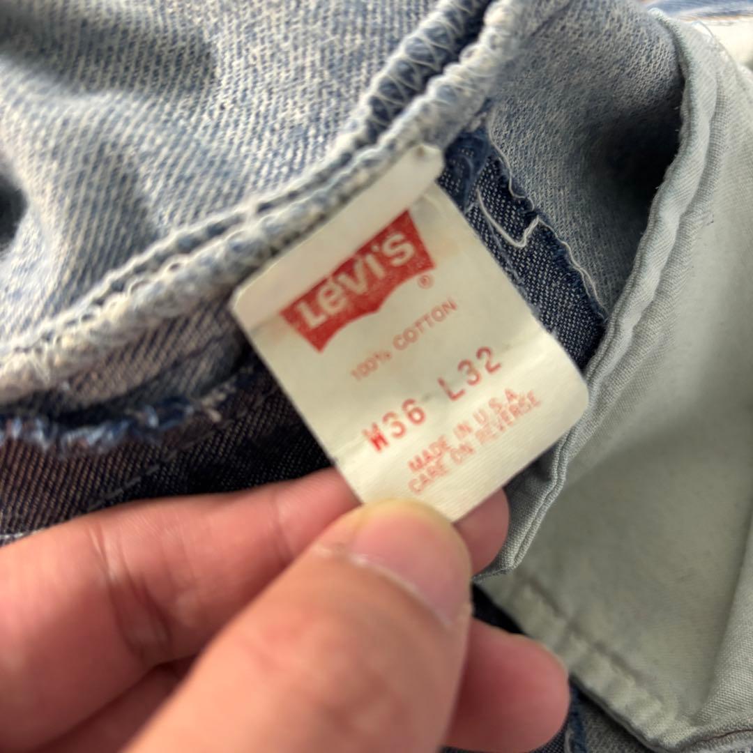 Levi’s クラッシュデニム ペイント加工 W36 L32 グランジ
