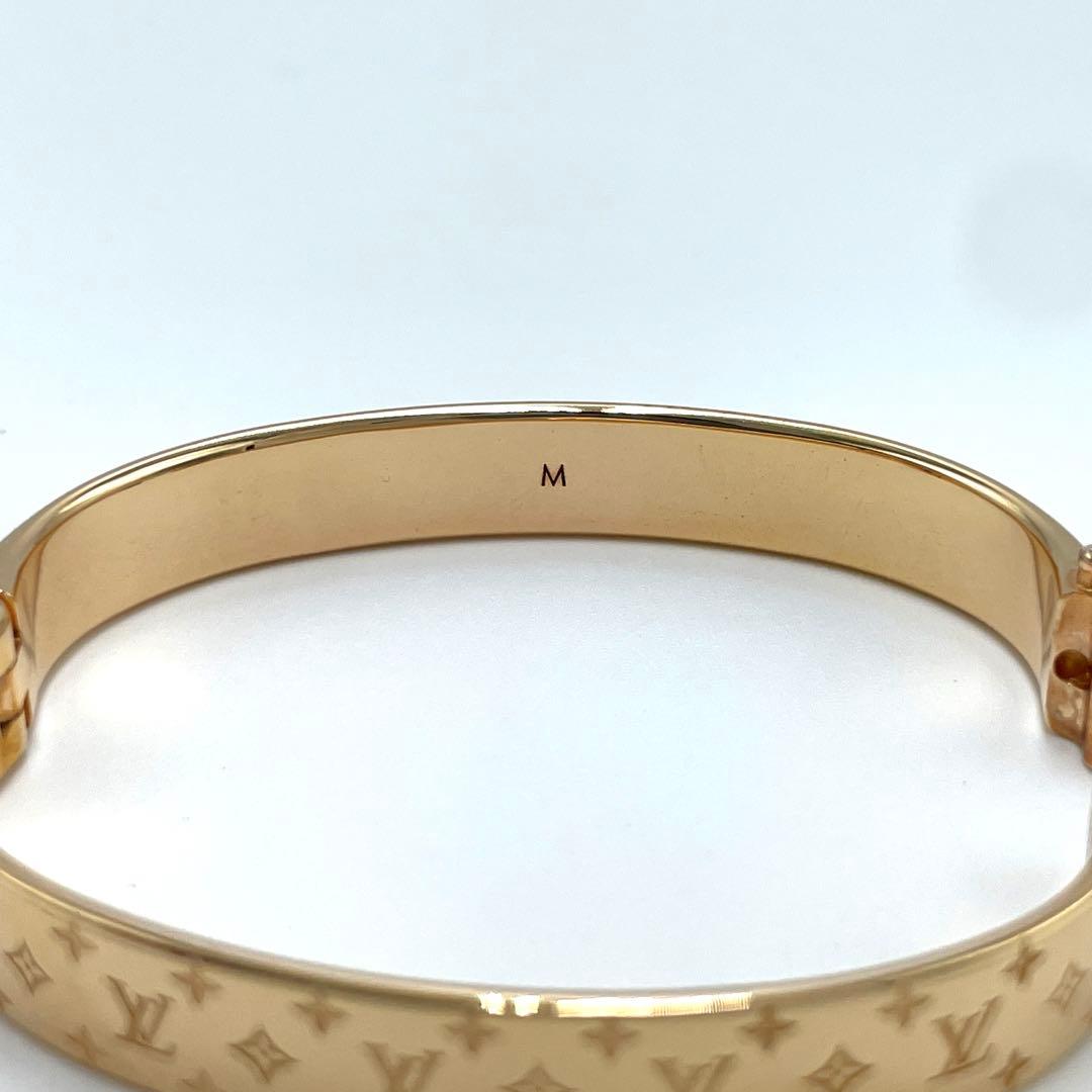 美品☆ルイヴィトン カフナノグラム バングル M00254 ピンクゴールド M
