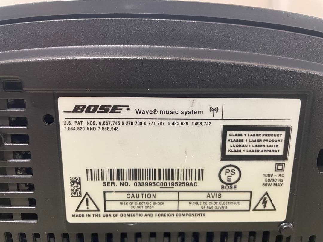 Bose Wave Music System 本体　美品　即日発送！