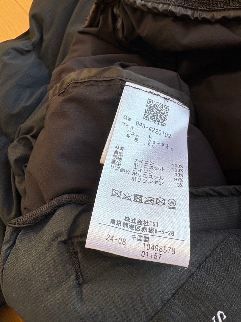 St ANDREWS セントアンドリュース ブラック ダウンジャケット L