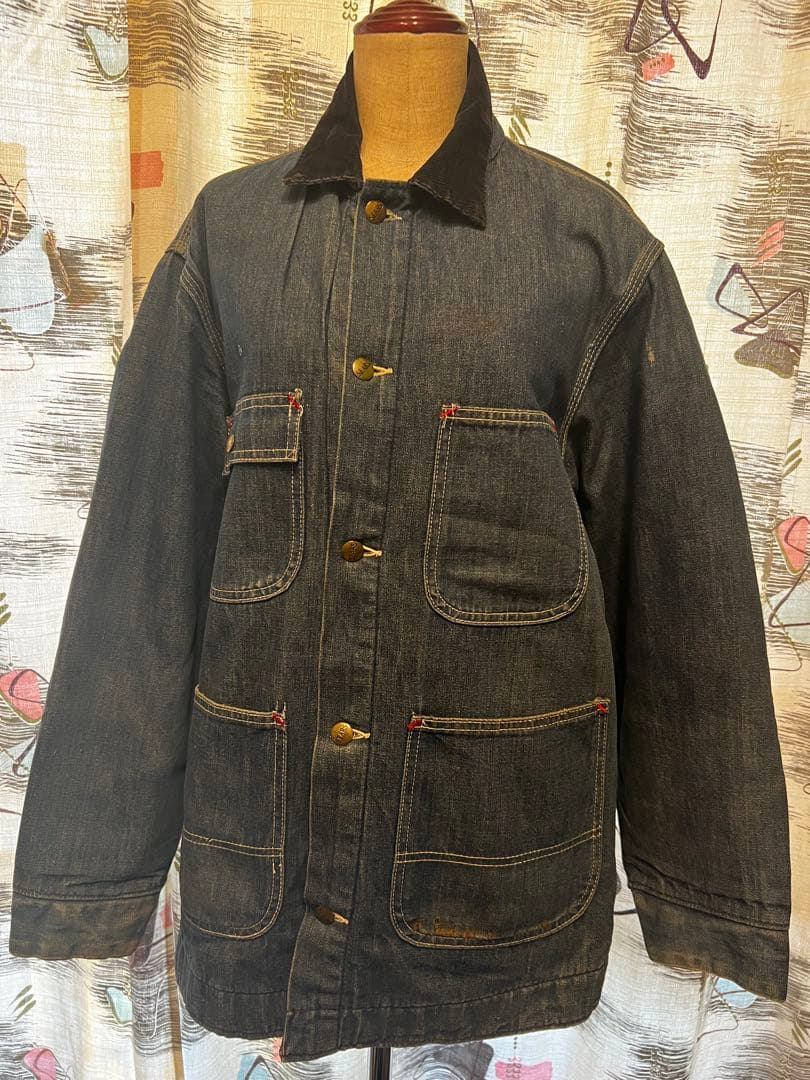 ヒ*ロ様 80sSEARSシアーズ ビンテージ50sデニム カバーオール ジャケ