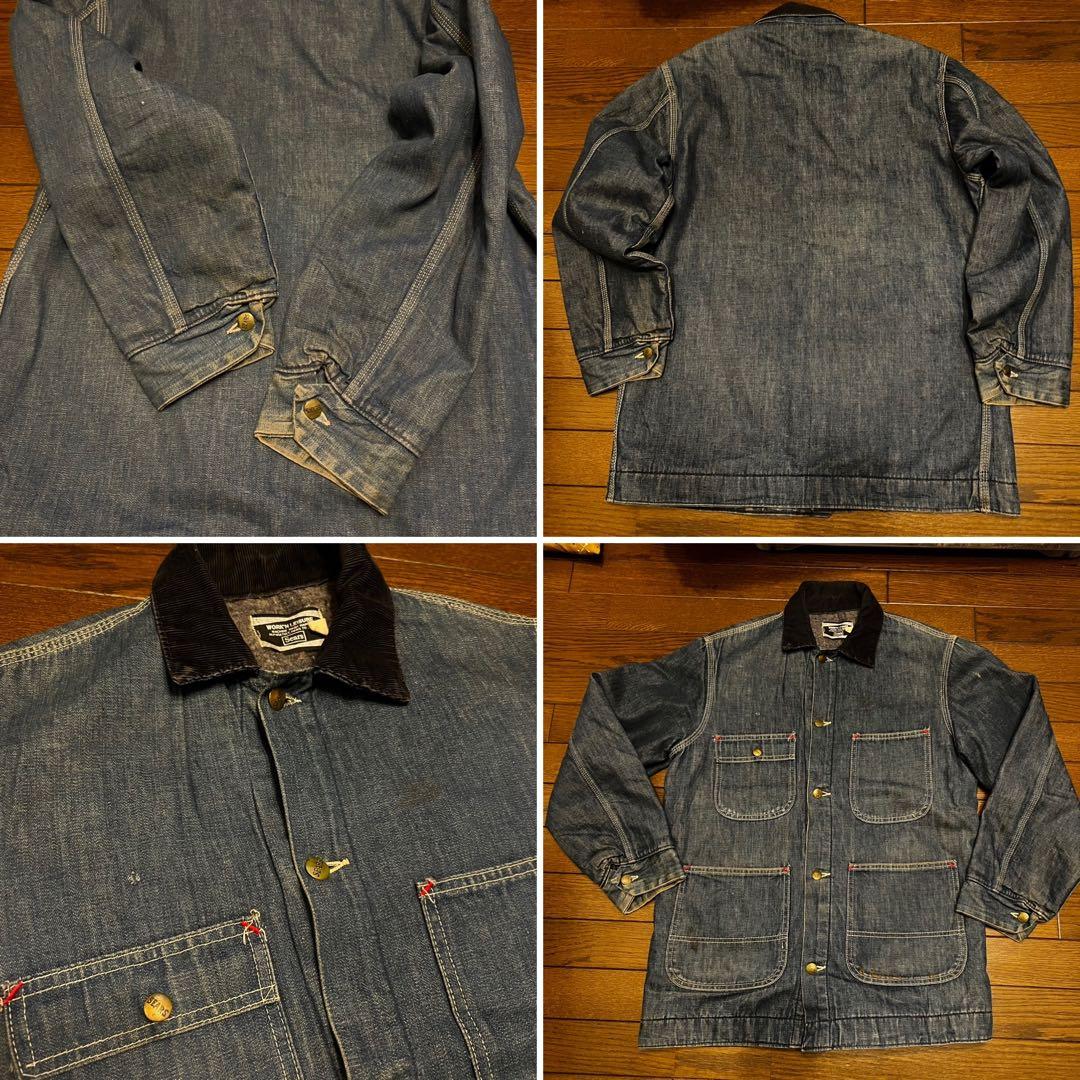 ヒ*ロ様 80sSEARSシアーズ ビンテージ50sデニム カバーオール ジャケ