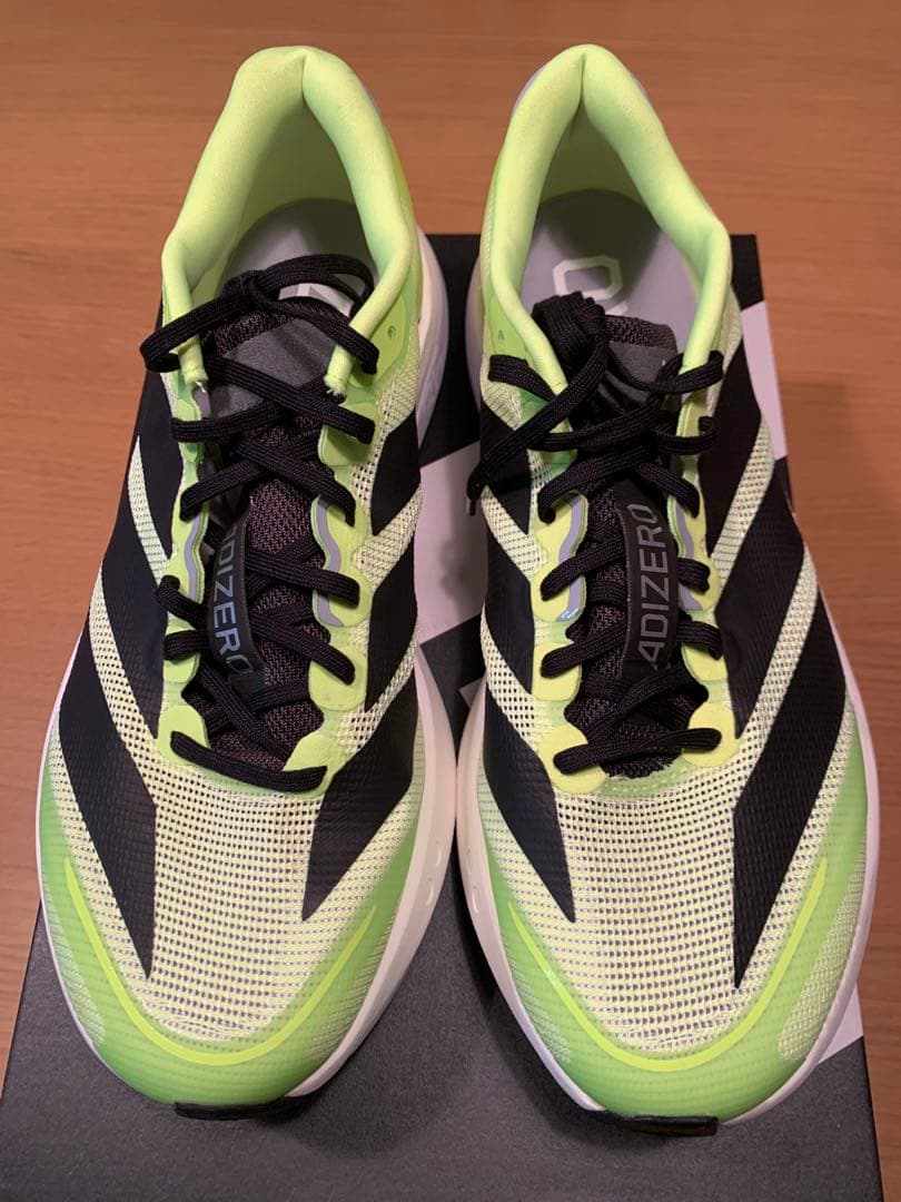 adizero ランニングシューズ ネオンイエロー/ブラック　26cm