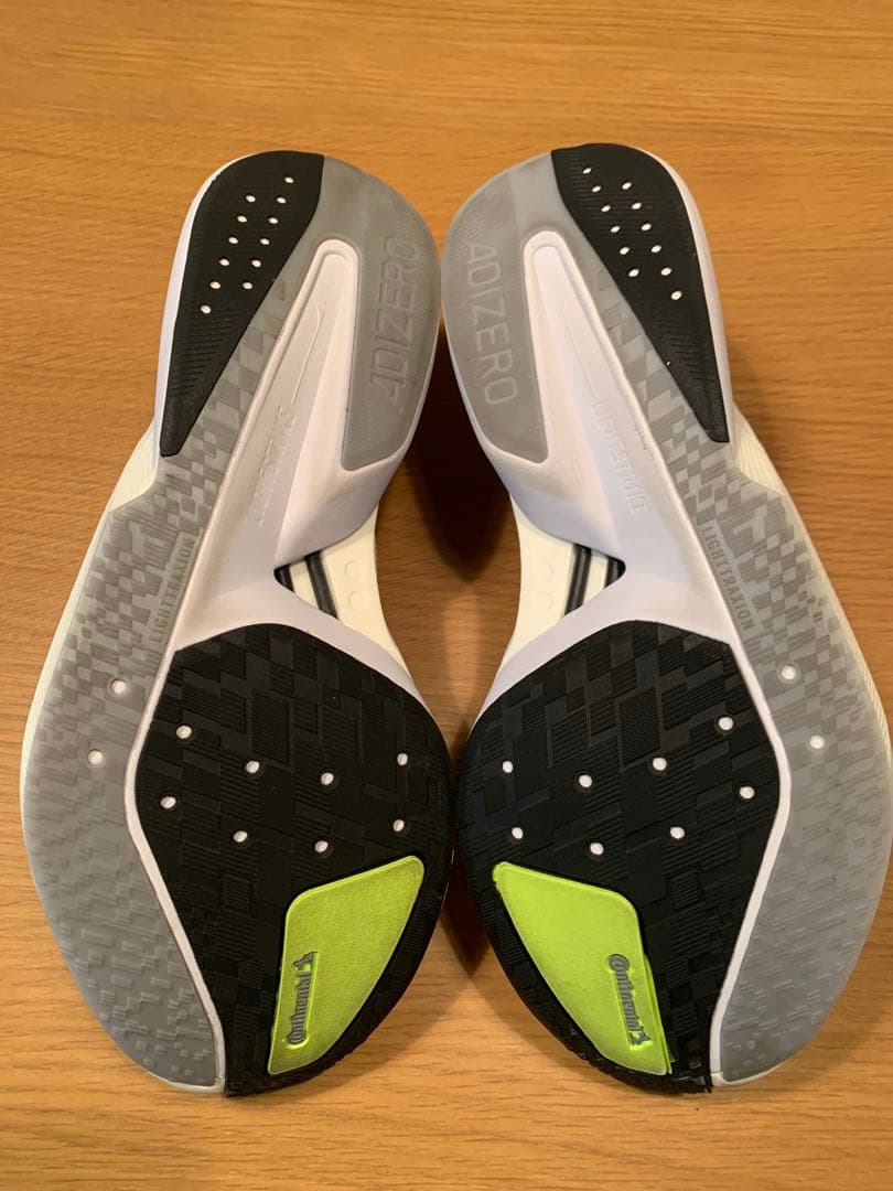 adizero ランニングシューズ ネオンイエロー/ブラック　26cm