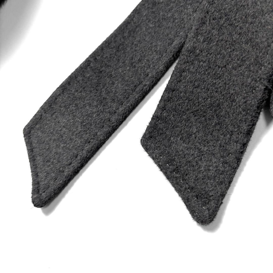 マテリア ブルーフォックス アンゴラウールコート ベルト付き