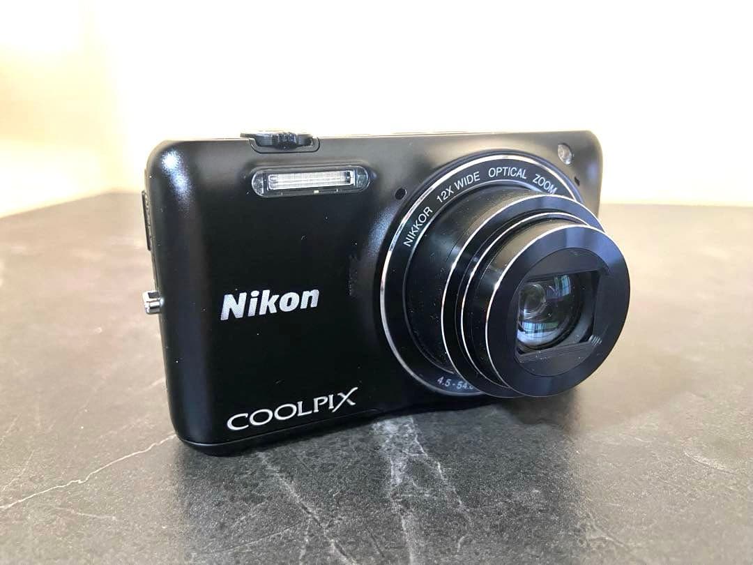 美品 Nikon COOLPIX S6600 ブラック デジカメ デジタルカメラ