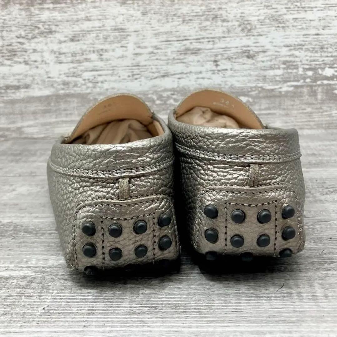 622【人気】TOD’Sドライビングシューズ ゴールド 系36.5 約23.5