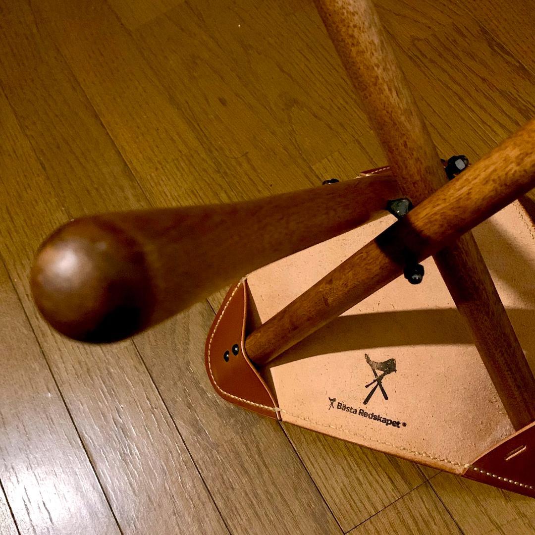 【焚き火チェア】エイジングヌメ basta_redskapet ブラウン