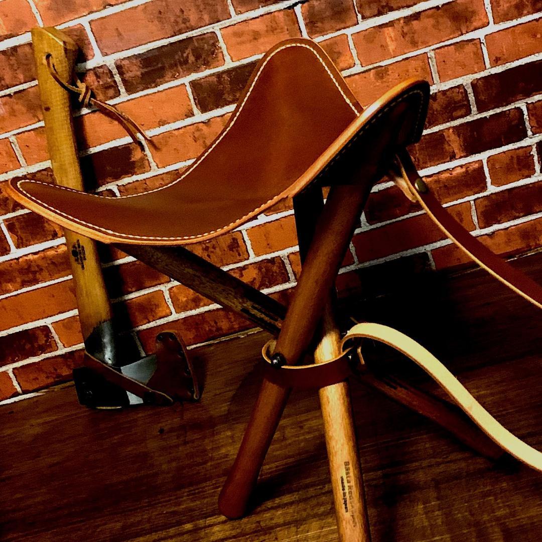 【焚き火チェア】エイジングヌメ basta_redskapet ブラウン