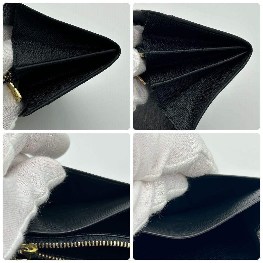 ルイ ヴィトン エピ ポシェット ポルトモネ クレディ ノワール 黒 長財布