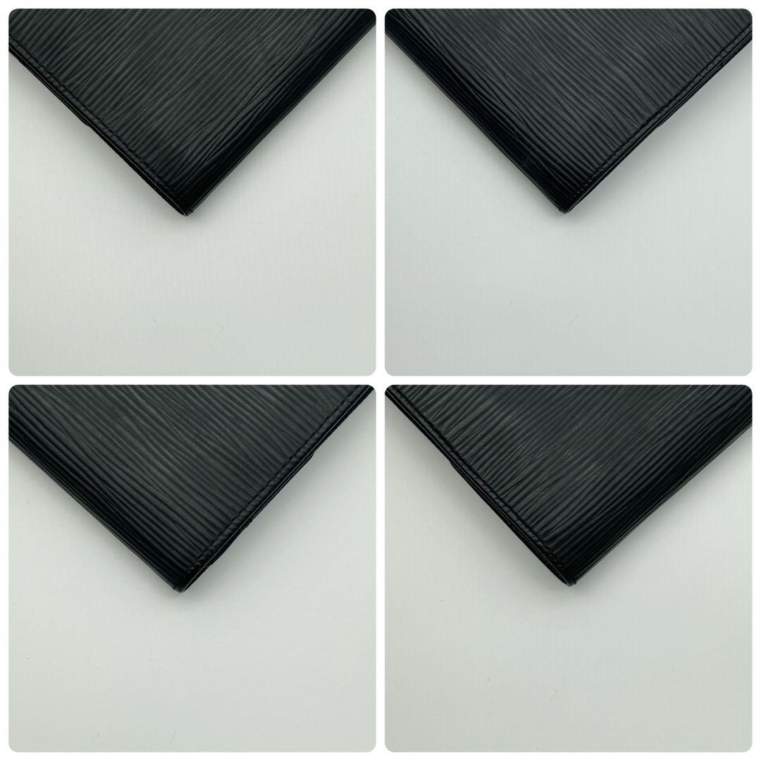 ルイ ヴィトン エピ ポシェット ポルトモネ クレディ ノワール 黒 長財布