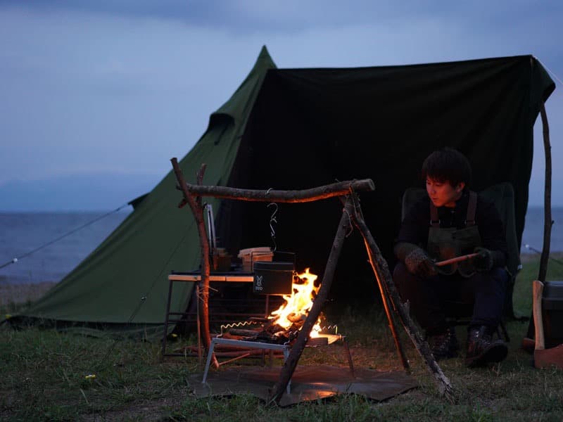 ほ*い様 【おすすめ！グランドシート付】DOD ムシャテント カーキ　インナーテ