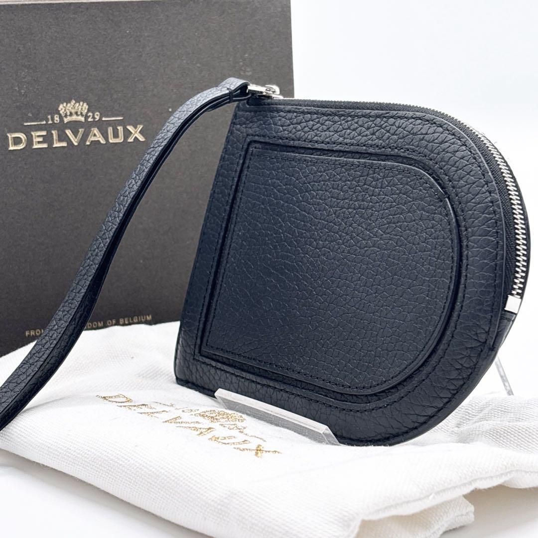 美品✨ デルヴォー　DELVAUX ケース 財布 パンD ブラック 黒