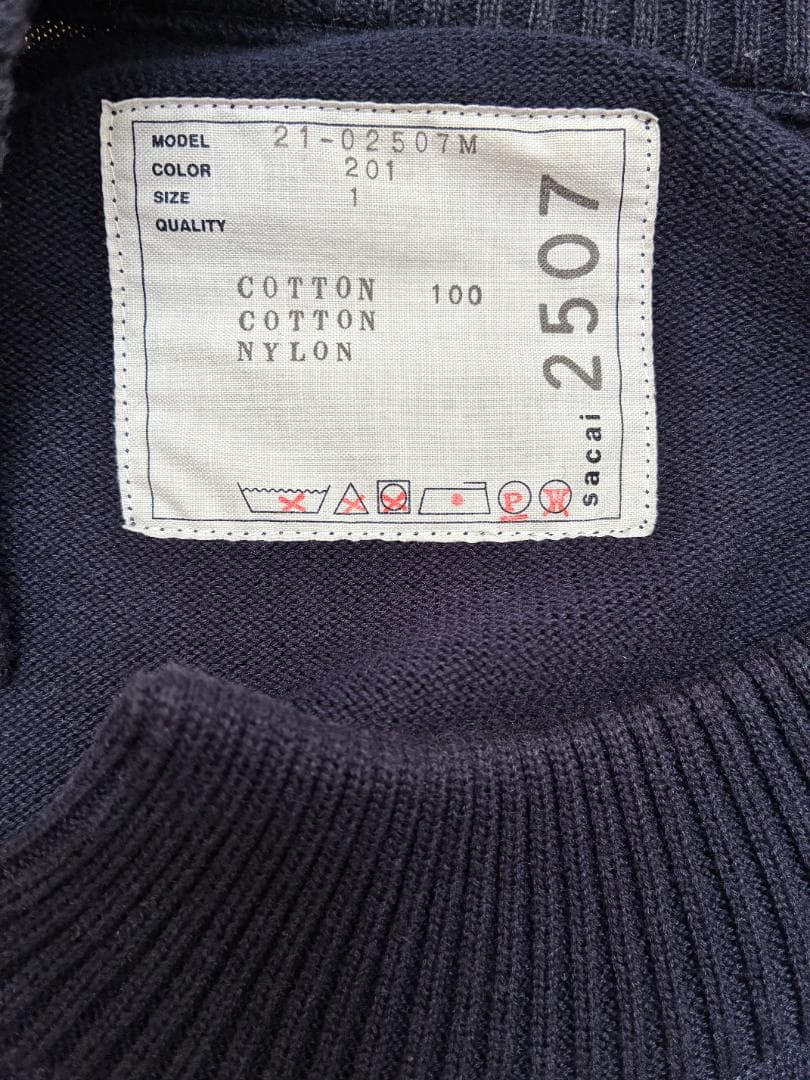 sacai/サカイ　ネイビーコットンブルゾン
