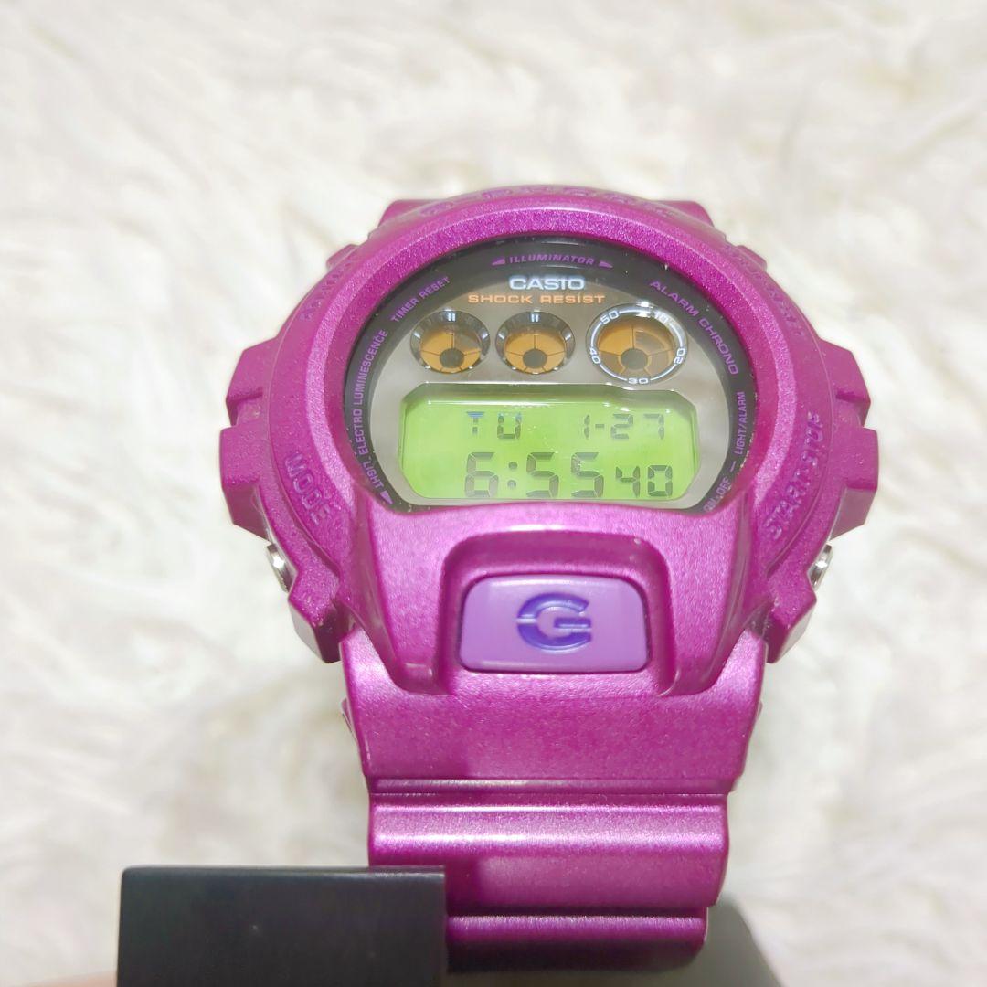 未使用 電池交換済 CASIO G-SHOCK DW-6900NB 希少パープル