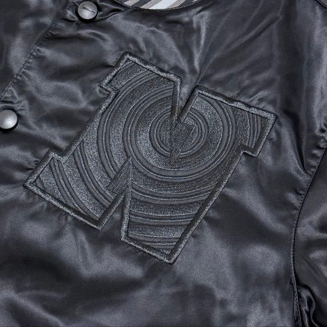 【美品】NIKE スタジャン ブルゾン スウッシュロゴ 刺繍 ワッペン 短丈