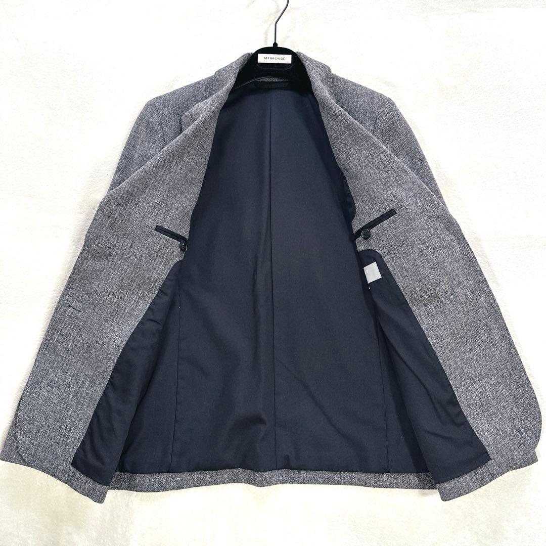 極美品 マーガレットハウエル テーラードジャケット シェットランドツイード