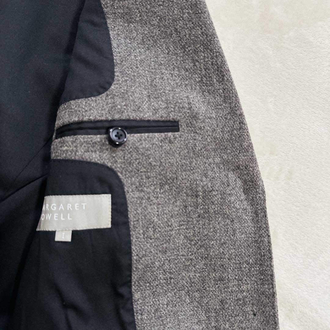 極美品 マーガレットハウエル テーラードジャケット シェットランドツイード