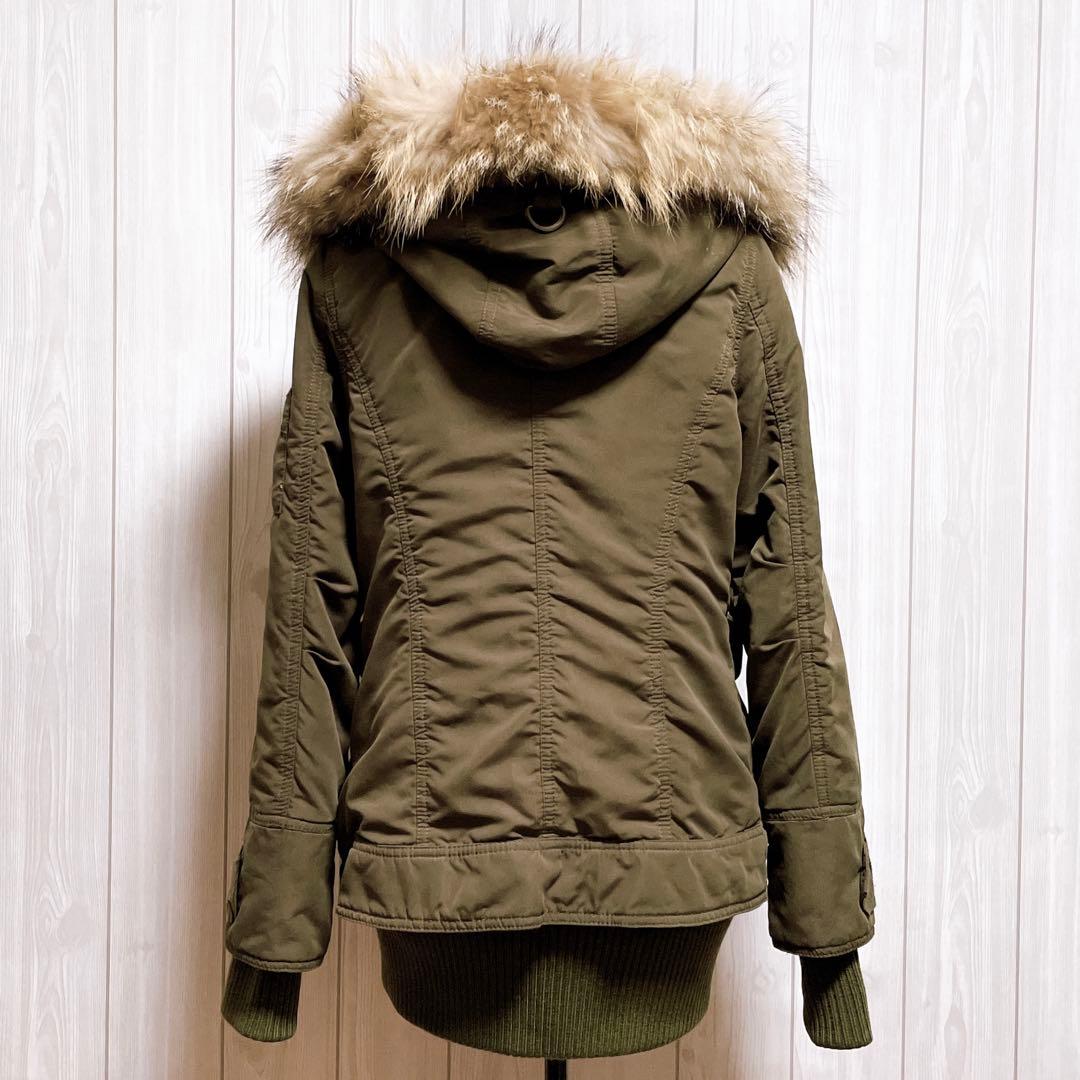 モッズコート リアルファー 平成ギャル y2k グランジ ミリタリー カーキ