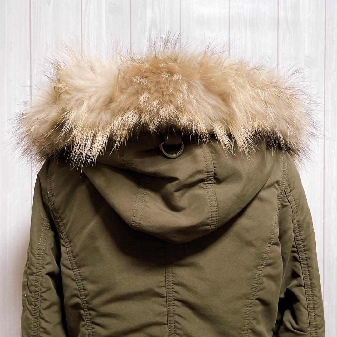 モッズコート リアルファー 平成ギャル y2k グランジ ミリタリー カーキ