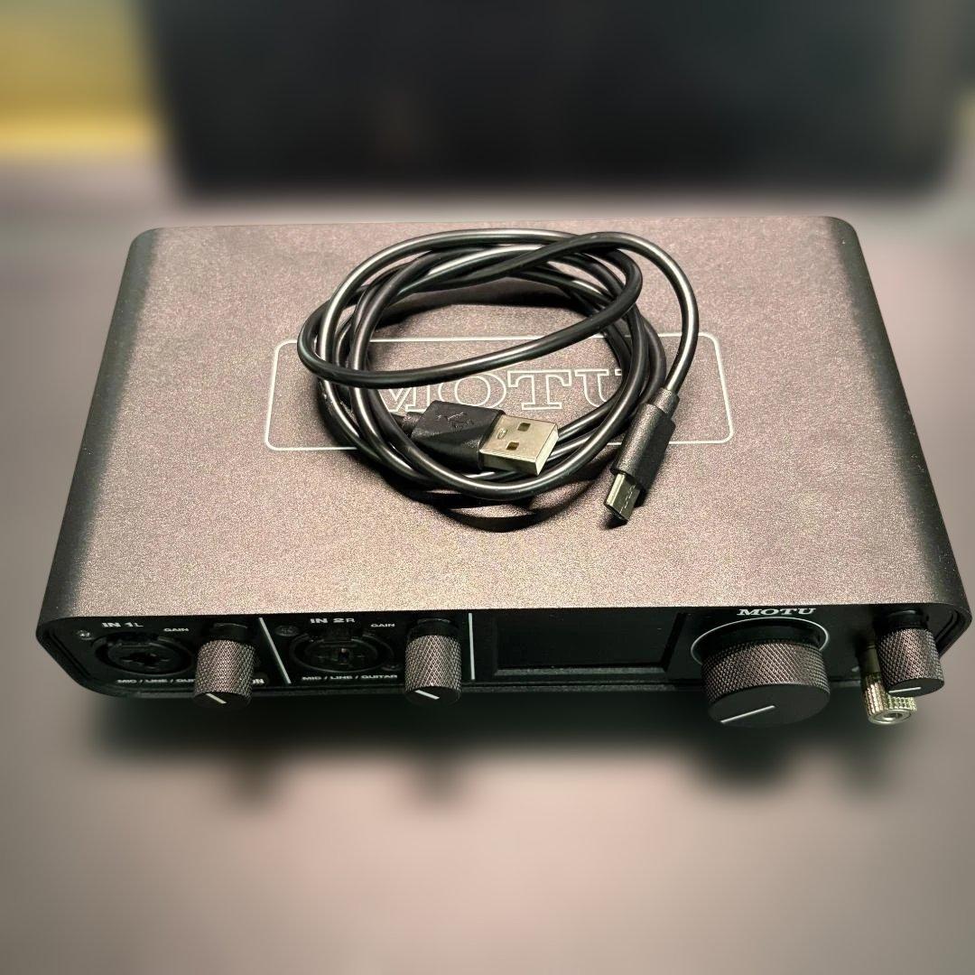 MOTU M2 USBオーディオインターフェース 2in/2out 動作良好