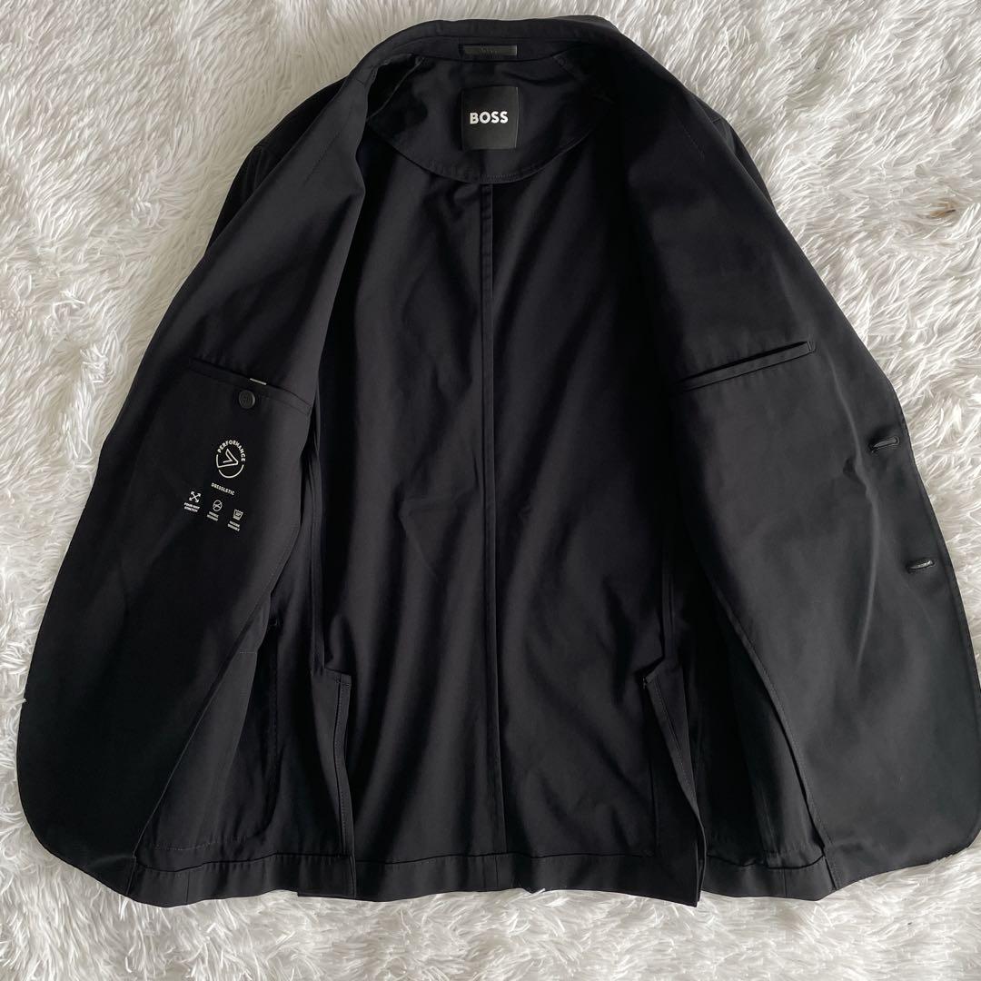 極美品✨ ヒューゴボス テーラードジャケット　4WAYストレッチ 現行タグ 46