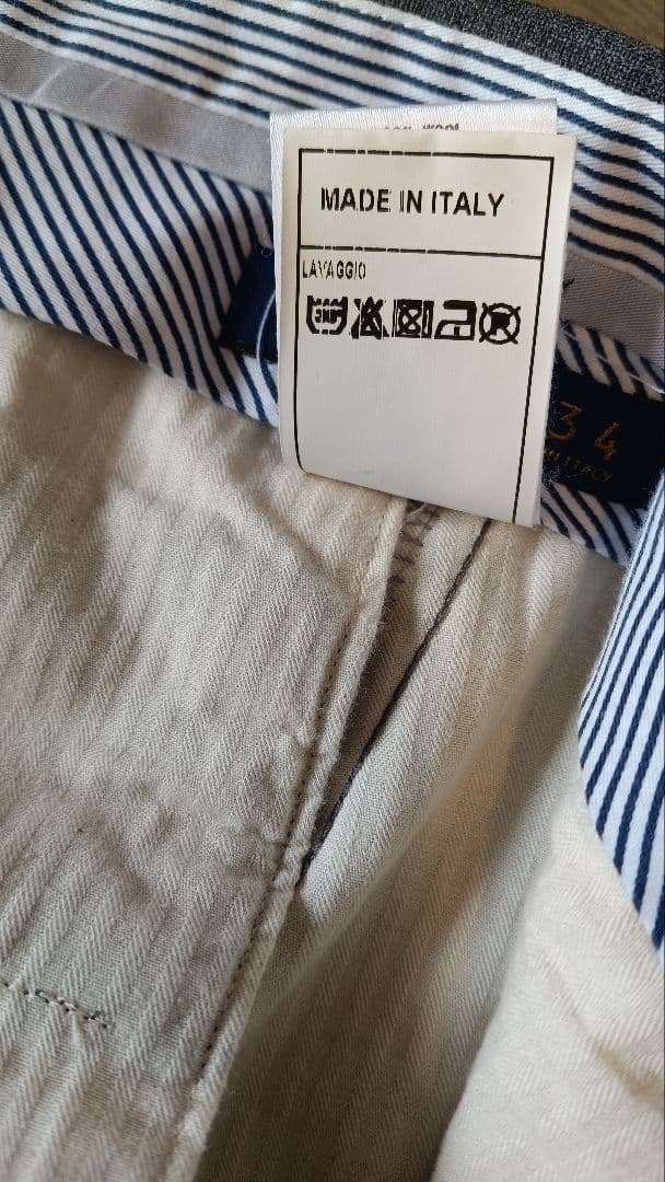 鎌倉シャツ スラックス イタリア製 46 美品