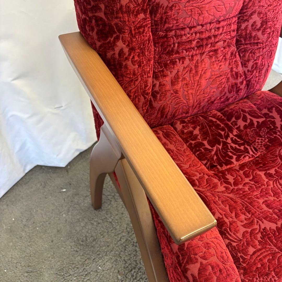 21⭕️展示品　ポスチャーサポートチェア　PSC-IV　赤　腰痛対策　設置無料