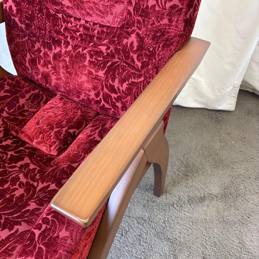 21⭕️展示品　ポスチャーサポートチェア　PSC-IV　赤　腰痛対策　設置無料