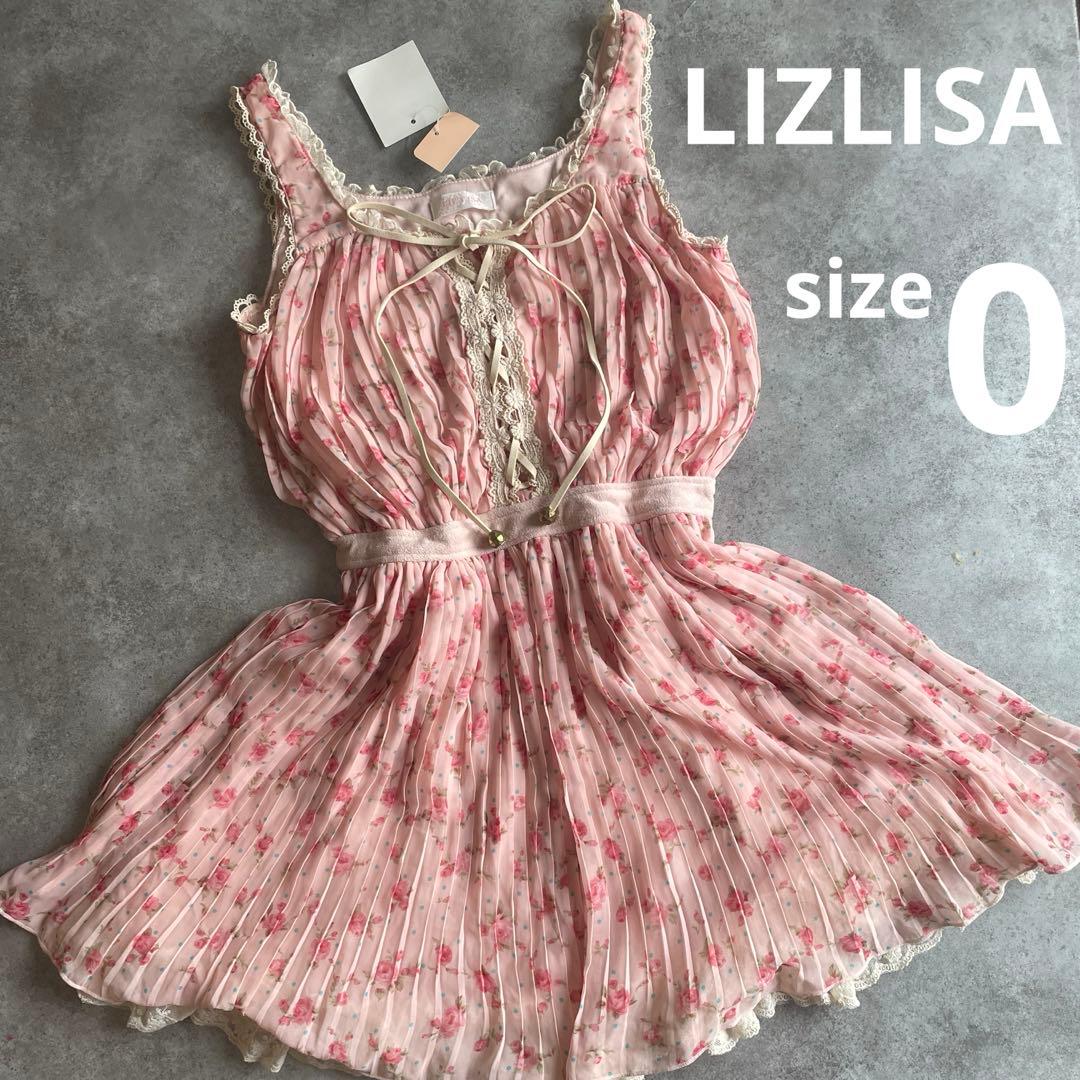 新品✨LIZ LISA 花柄　レース　プリーツ　トップス　チュニック