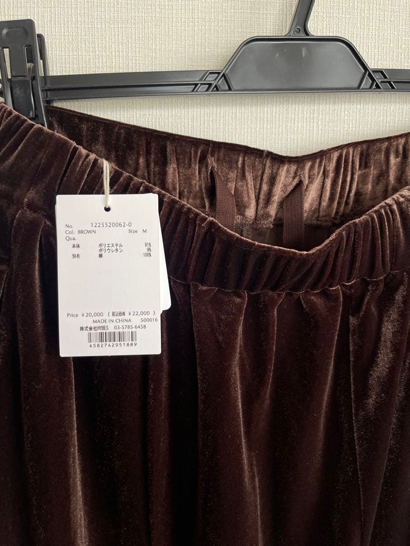 etre tokyo リラクシーベロアパンツ