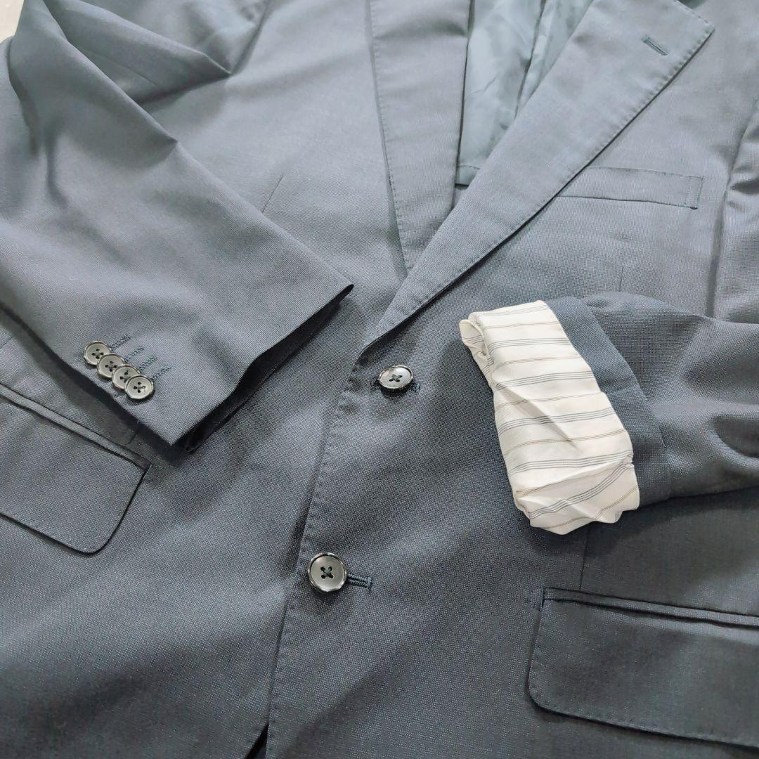 【極美品】ゼニア×ミツミネ　高級　イタリア製生地　ネイビー　L　春スーツ　式典