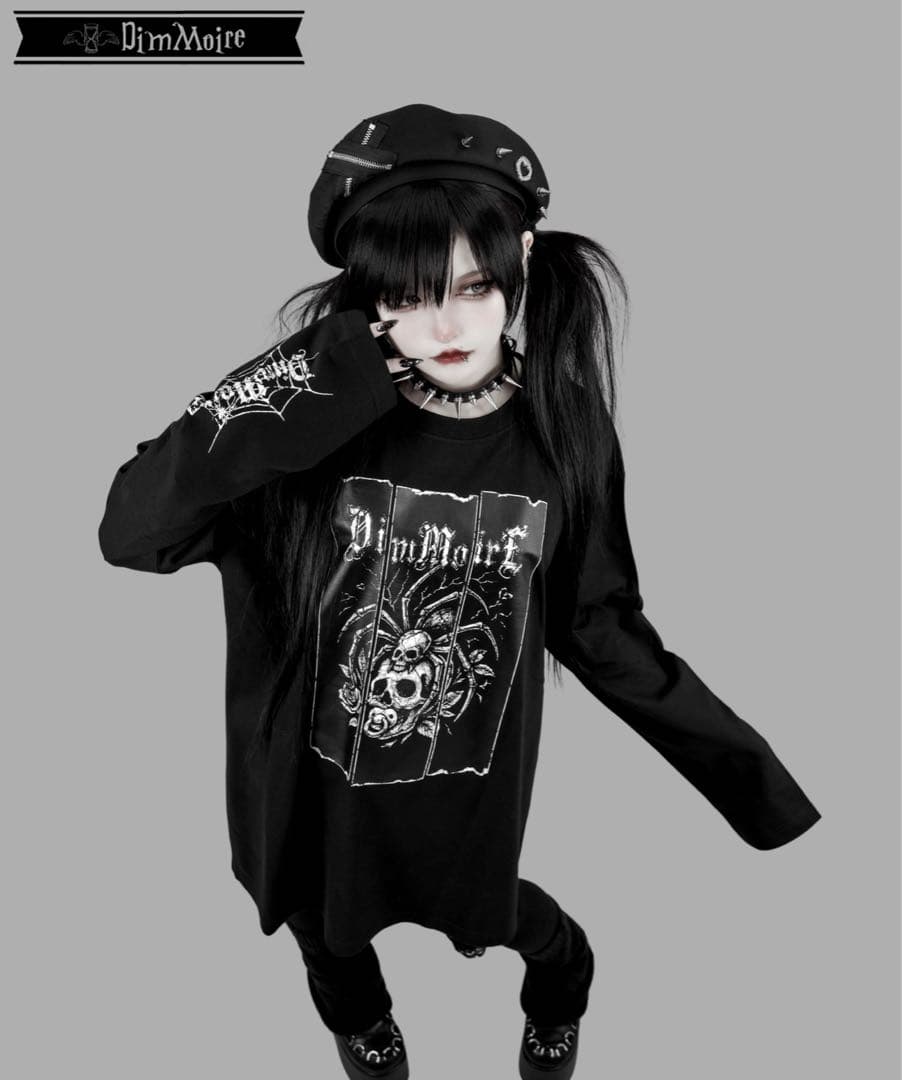 DimMoire Webbed Lullaby ロンT【Black】
