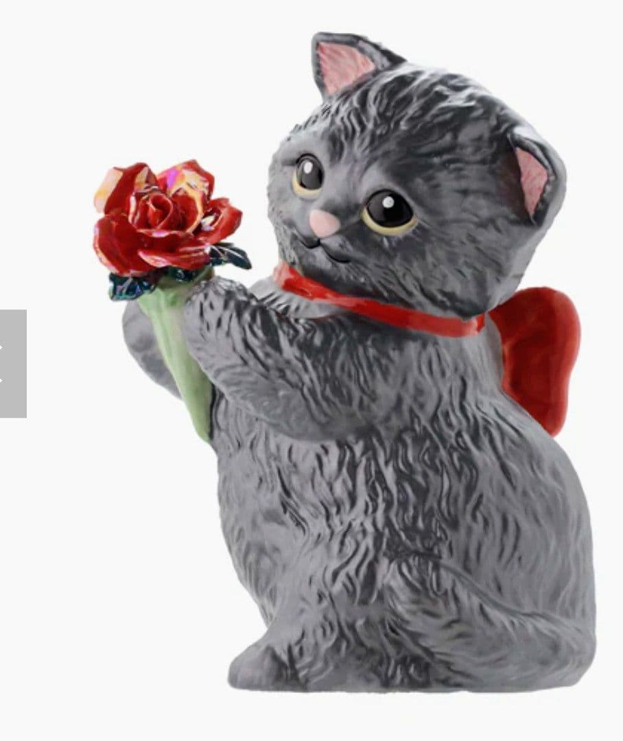 梅酒が入った置物　　マンチカン　ウィズブーケ　ブラックスモーク　正規品　箱無し