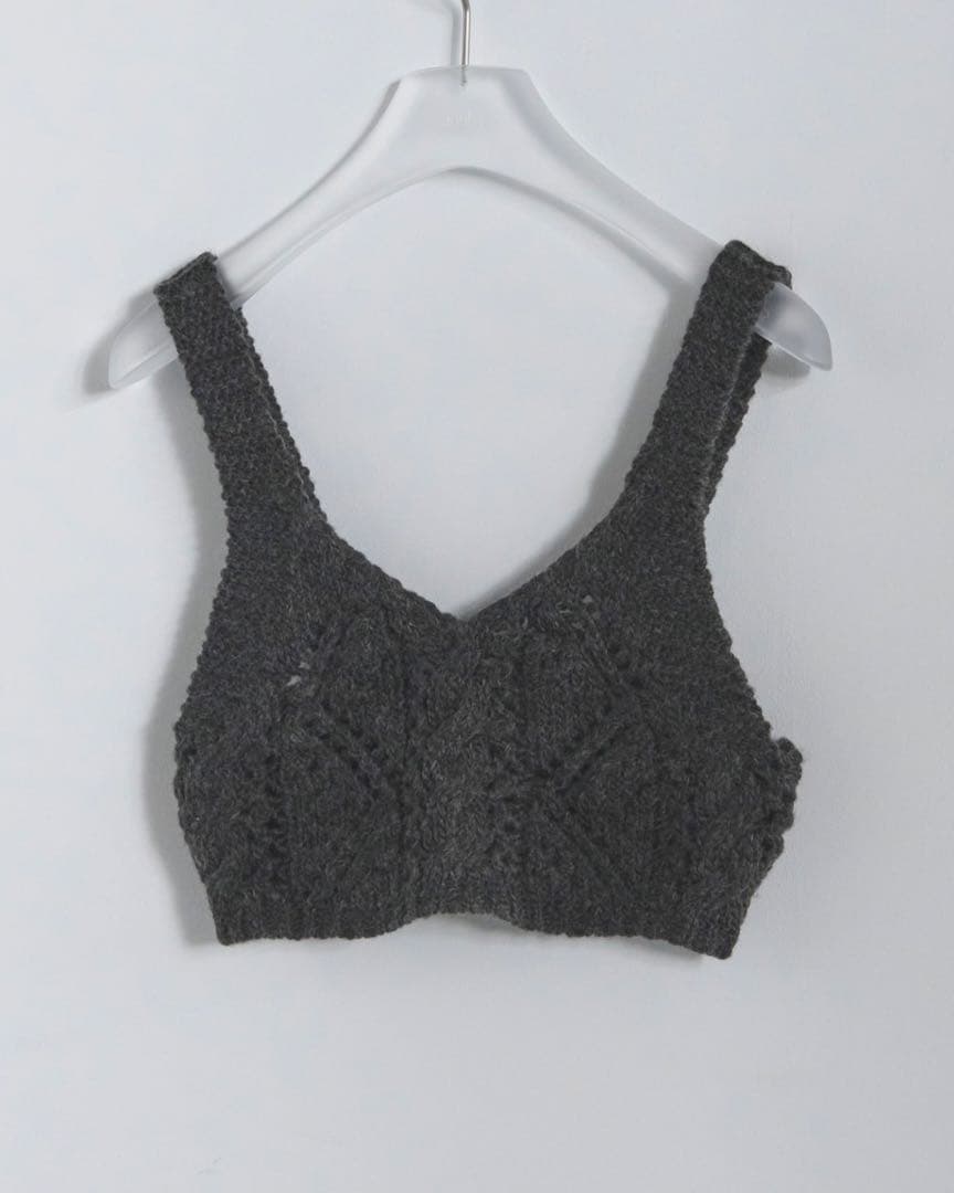 anuke ✴︎ Cable Knit Bustier