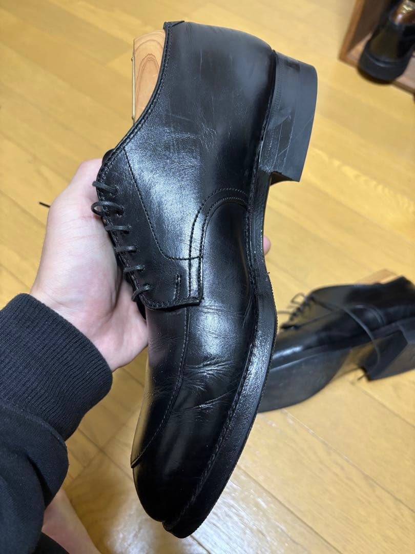 Alden オールデン 54411 Vチップ カーフ ブラック サイズ7 B/D