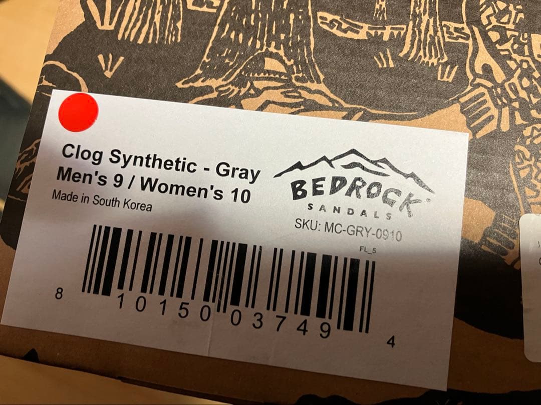 靴 BEDROCK Mountain Clog Synthetic Suede