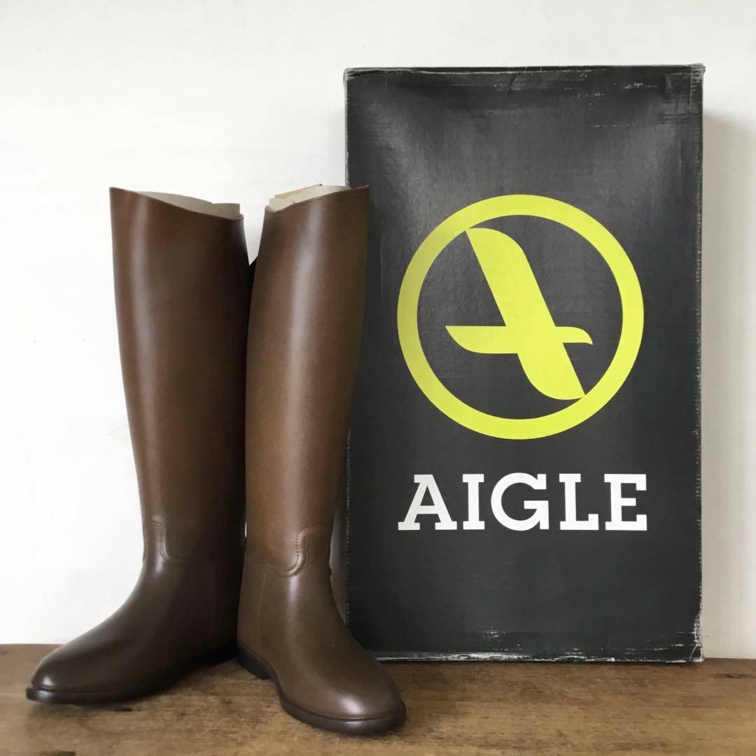 『訳あり』エーグル【新品】38（24.0）フランス製/デッドストック　ブラウン