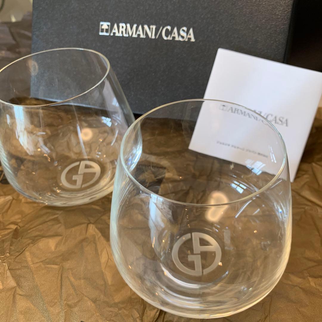 新品未使用 アルマーニ カーザ ペアグラス ARMANI CASA